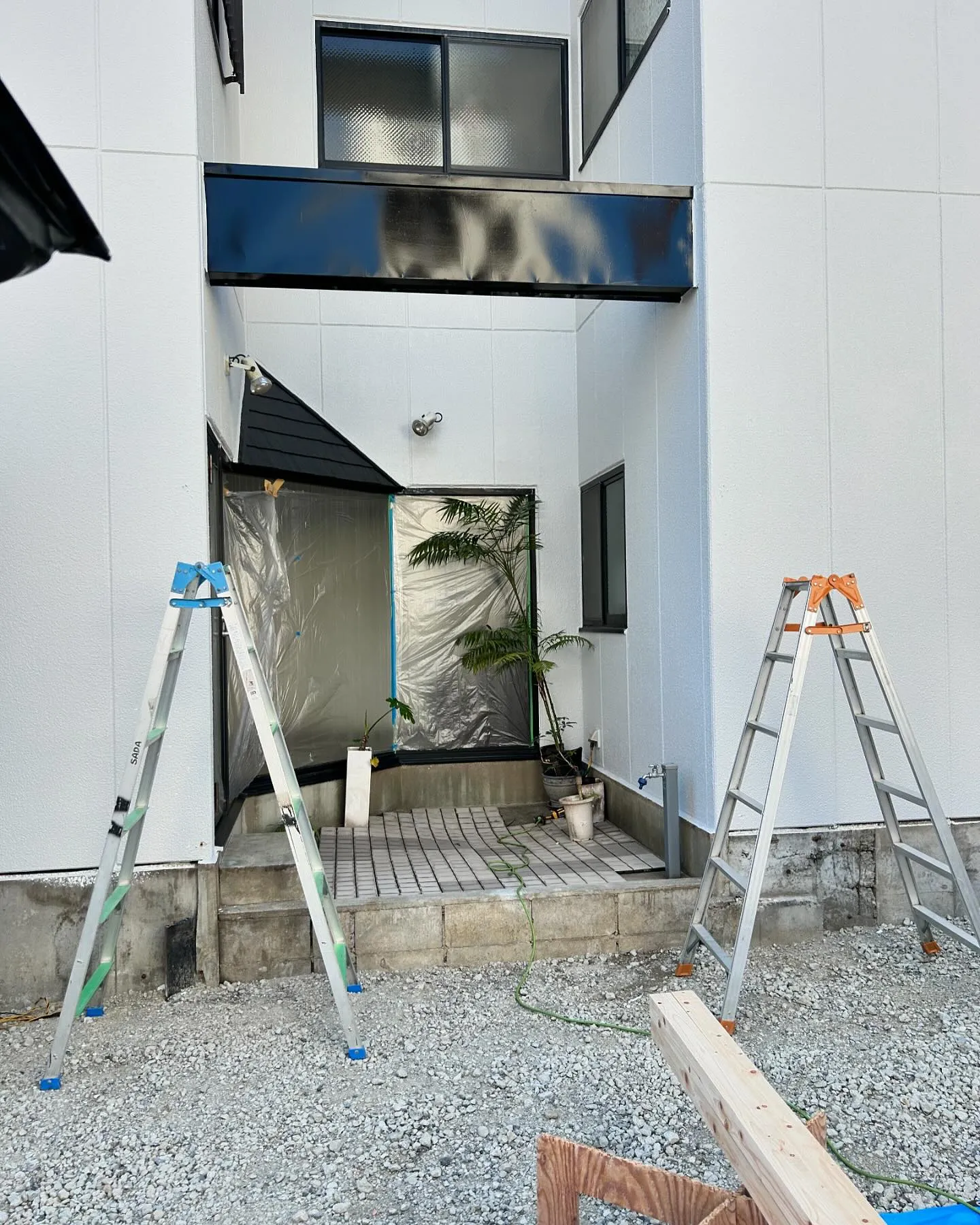 木フェンス施行